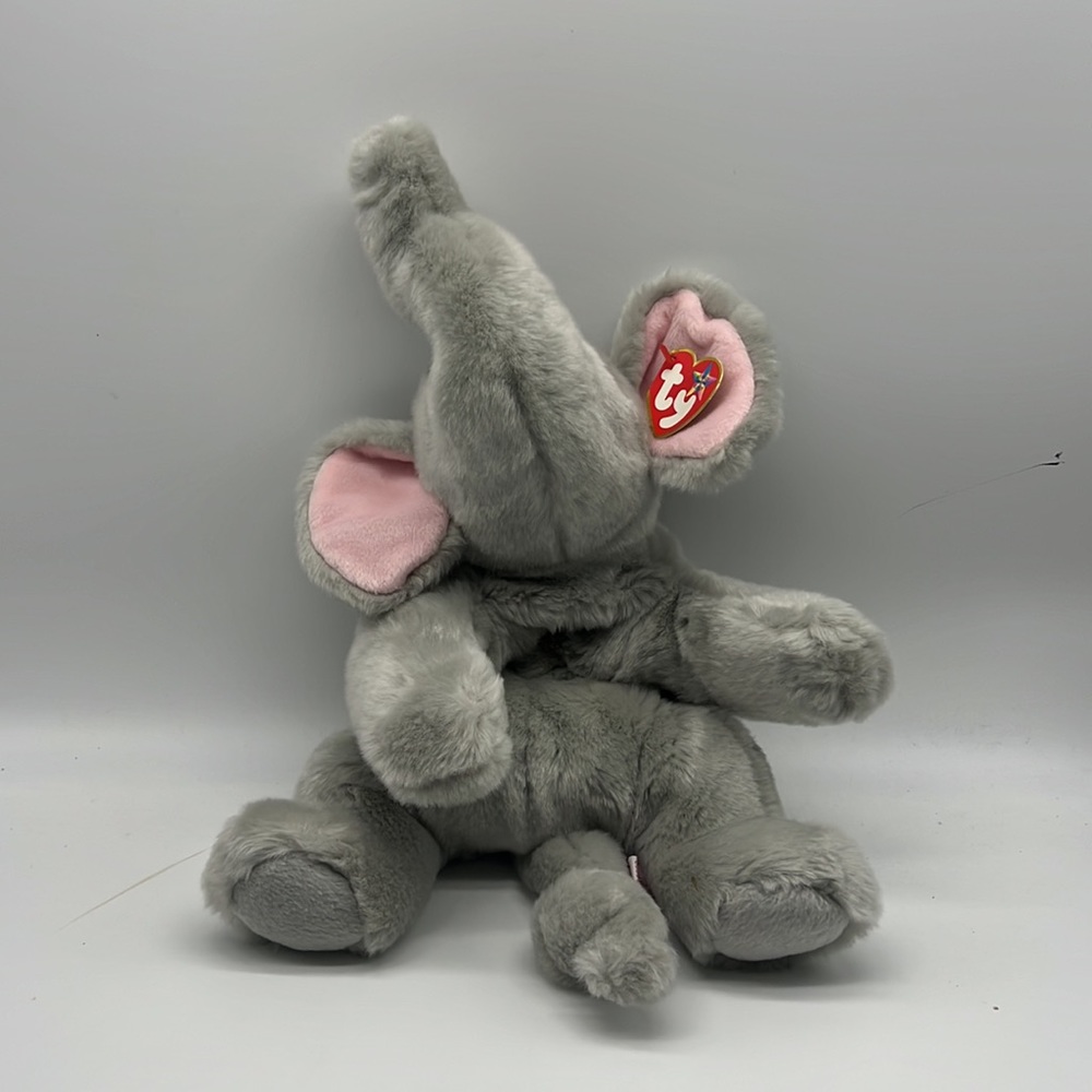 TY Beanie Babies RIGHTY Elephant Retired‎ Plush Stuffed Animal